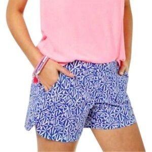 Lilly Pulitzer Ocean View Short Corsica Blue Easy Peasy Medium
